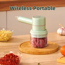 

Electric Kitchen Chopper Garlic Masher Meat Grinder Mini Food Garlic Vegetable Chopper Crusher Rechargeable Food Processor