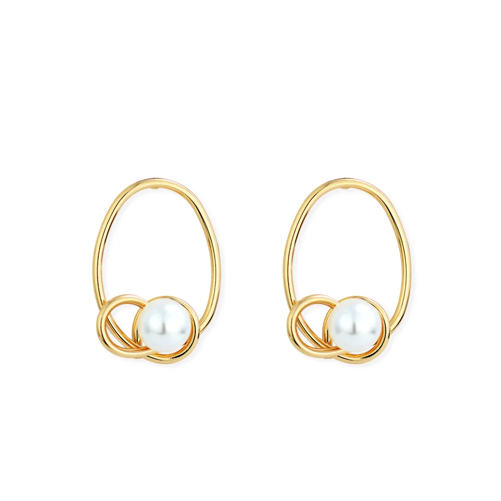 

2020 New Style Dongdaemun Creative Design Bohemian Style Earrings Elegant Ear Stud Silver Needle Simple Ear Stud