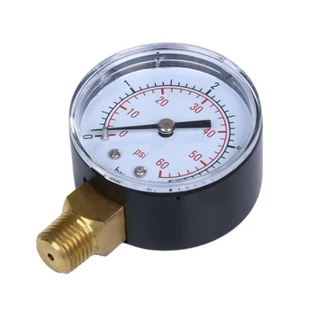 

Swimming Pool Filter Pressure Gauge 1/4\\\" Bottom Thread Side Mount Gauge 50mm Dia