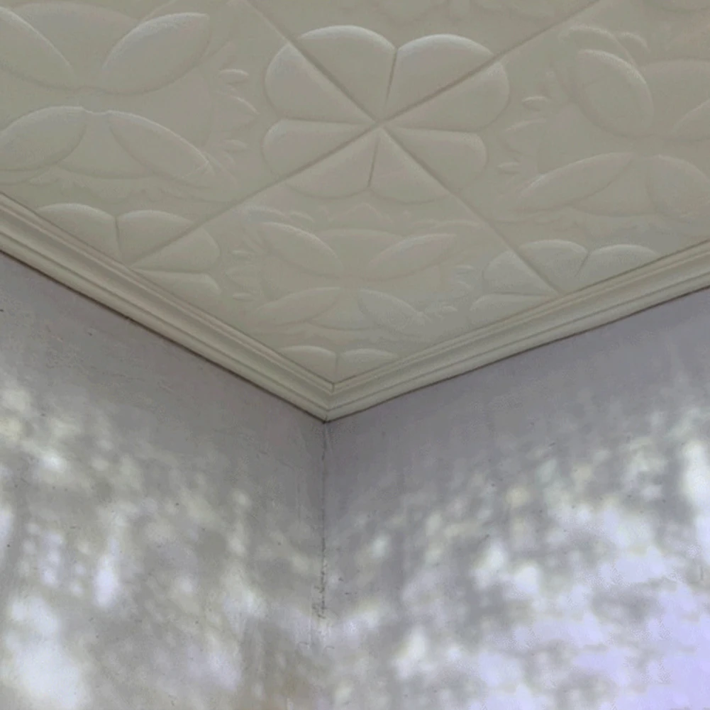 Домашний 3D клеящая стеклянная прессформа стены плинтуса росписи границы Стикеры