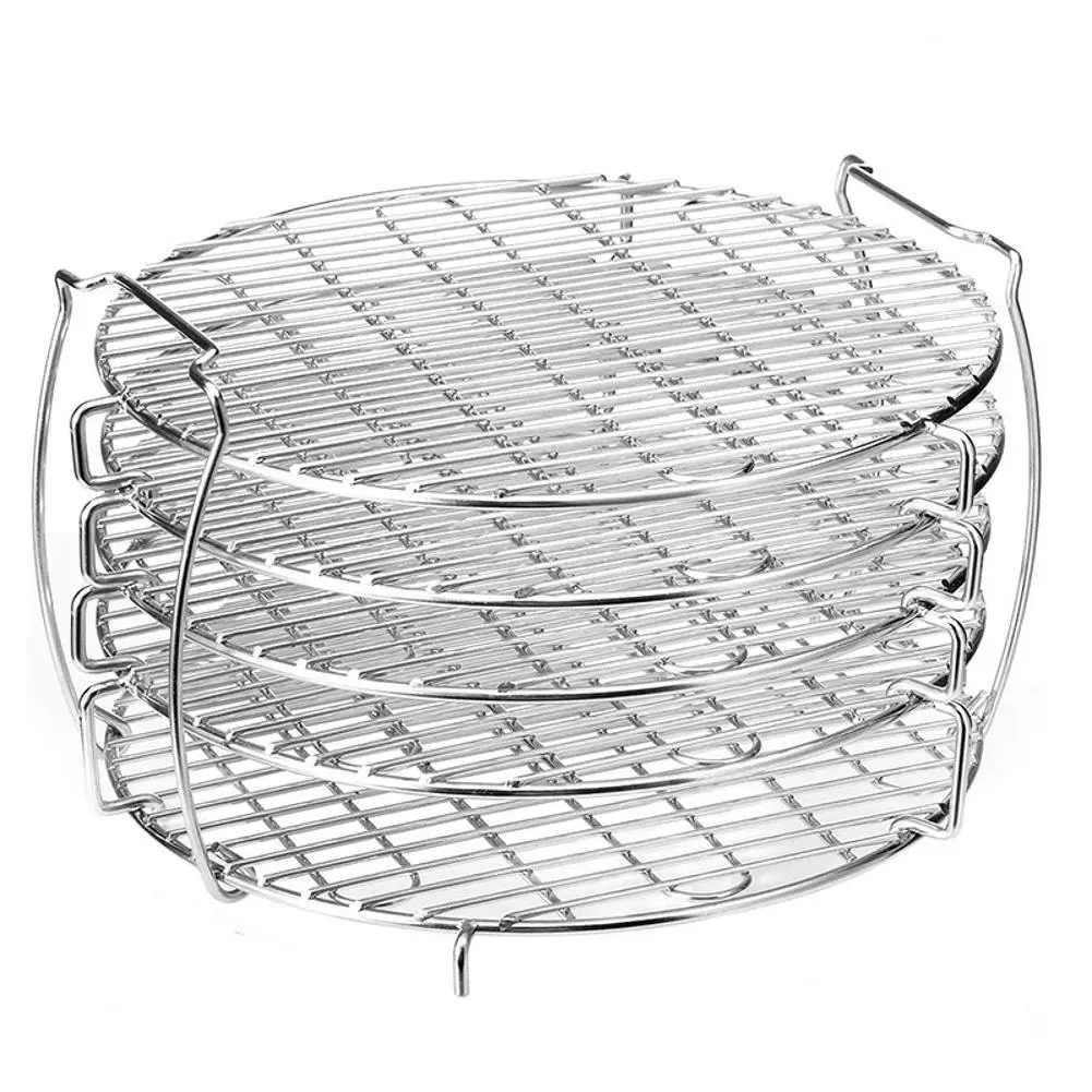 5 Tier Air Fryer Rack Stainless Steel Stackable Dehydrator Stand