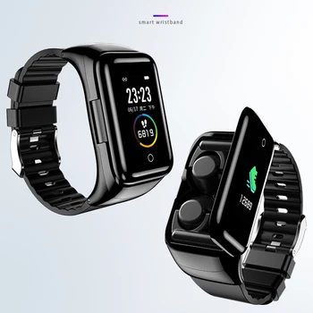 

2-In-1 Smart Watch TWS Earbuds Fitness Tracker Smart Band Wireless Bluetooth Earphone Activity Tracker Smart Bracelet Wrist Band