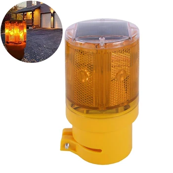 

Solar Powered Emergency LED Strobe Warning Light Wireless Garden Lamp Road Flashing Traffic Lights Flicker Beacon Lamps new