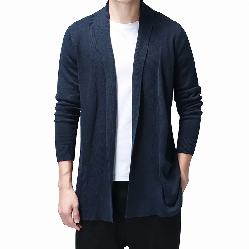 Solid Cardigan Men Casual Knitted Cotton Sweater Men Clothes Long Style Mens Sweaters and Cardigans Coat Pull Homme 2020 Sweater Solid Cardigan Men Casual Knitted Cotton Sweater Men Clothes Long Style Mens Sweaters and Cardigans Coat Pull Homme 2020 Sweater