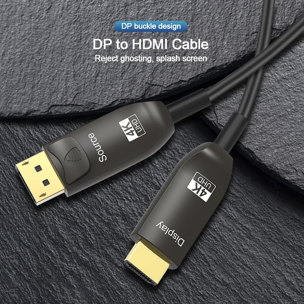 Cavo Compatibile Aoc 4K Displayport A Hdmi 4K @ 60Hz 2K @ 144Hz Hdr Unidirezionale Dp 1.2 A Hdmi 2.0-Cavo Compatibile Per Hp Dell