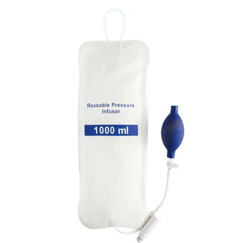 

NHBR-1000Ml Reusable Pressure Infusion Bag with Pressure Display Medical Infusion Pump Pressure Bag