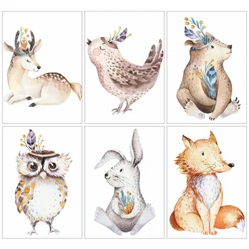 

Huacan 5d Diy Diamond Painting Animal Mosaic Owl Diamond Art Full Drill Embroidery Fox Decorations For Home