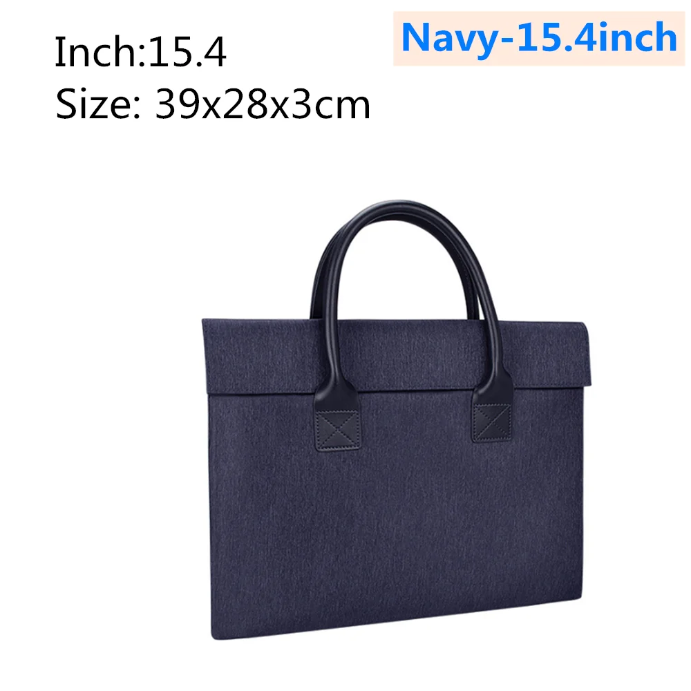 Navy-15.4inch Водонепроницаемая сумка для ноутбука 13,3 14,1 15,4 15,6 дюймов для Macbook Air Pro 15,6 дюймов macbook huawei сумка для ноутбука - Цвет: Navy-15.4inch