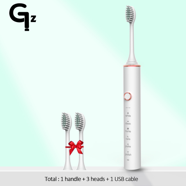 2022 Sonic Electric Toothbrush ipx7 Adult Timer Brush 18 Mode USB Charger Rechargeable Tooth Brushes Replacement Heads Set