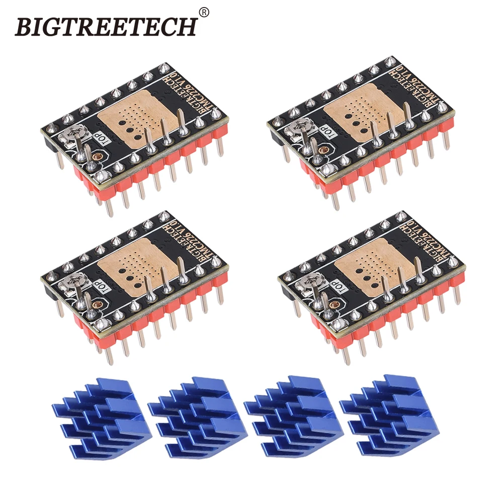 Драйвер BIGTREETECH TMC2226 V1.0 для шагового двигателя Mute TMC2209 TMC2208 UART детали 3D принтера SKR