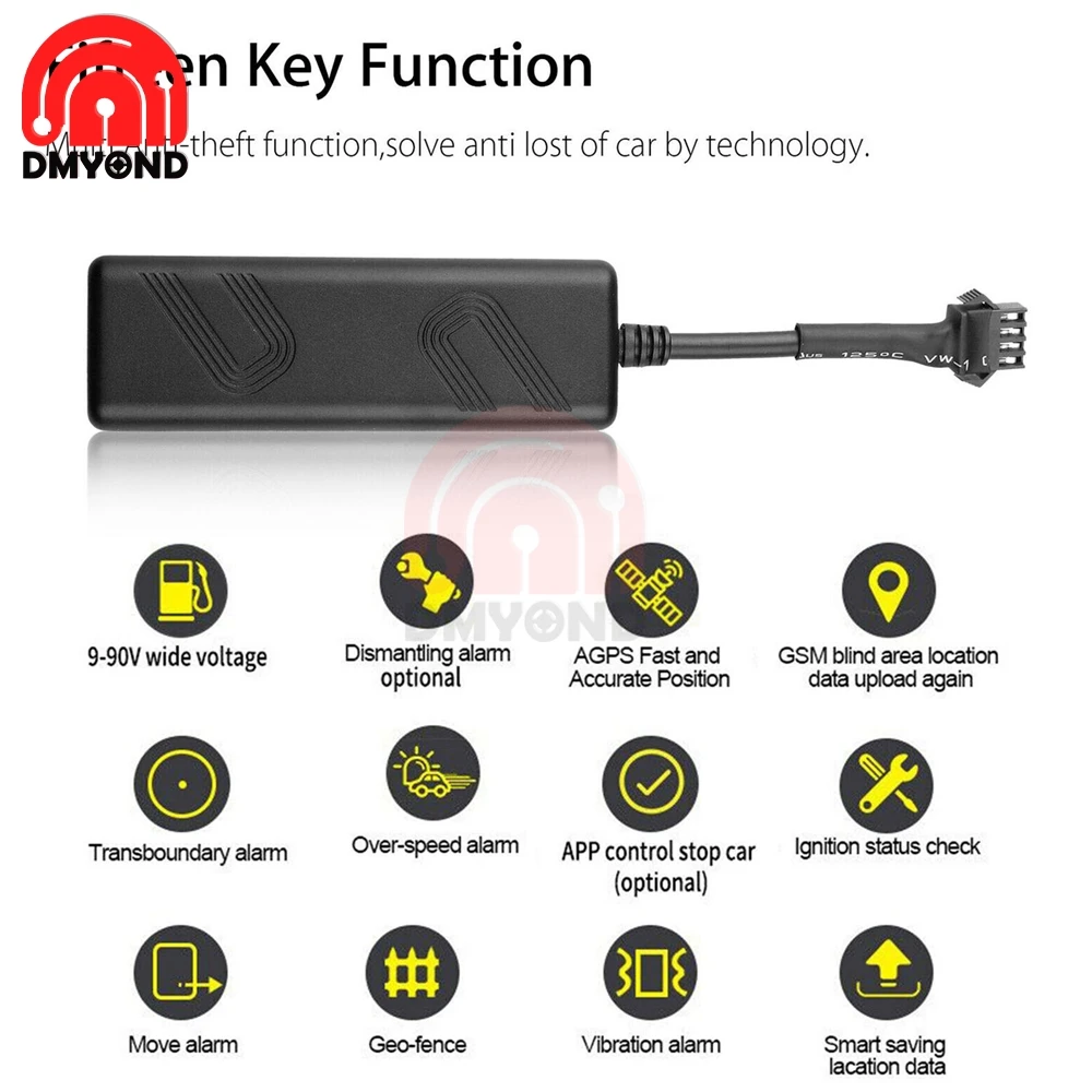 1 Set Mini GPS Tracker Vehicle Tracking Device Car Motorcycle GSM Locator Built-in gsm/gps Antenna LK720 Car GPS Tracker + Relay image_2