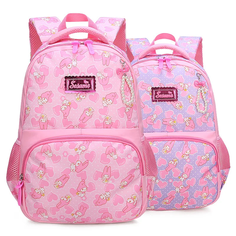 

School Bag Young STUDENT'S Girls 3-4-6 Grade Princess 6-12-Year-Old GIRL'S Children Casual Backpack