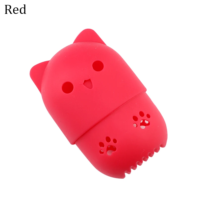 Red Коробка для хранения губки для макияжа Пылезащитная коробка для хранения порошка из силикагеля Косметический Чехол для сушки губки держатель для яиц - Цвет: Red