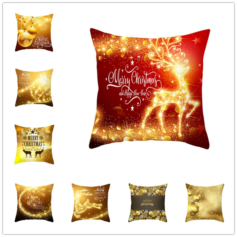 

Christmas Decoration for Home Santa Claus Reindeer Pillow Case Christmas 2019 Xmas Decor Navidad New Year 2020 Christmas Gift