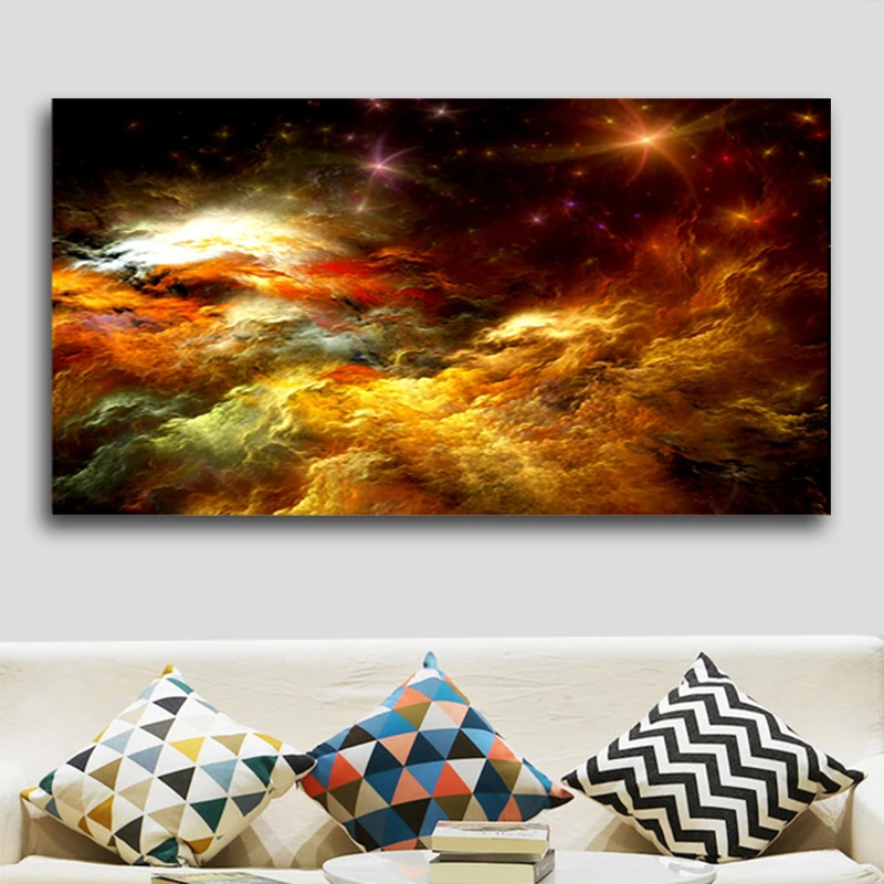 

SELFLESSLY Wall Art Abstract Colorful Clouds Canvas Painting For Living Room Modern Art Prints Poster Decorative Pictures