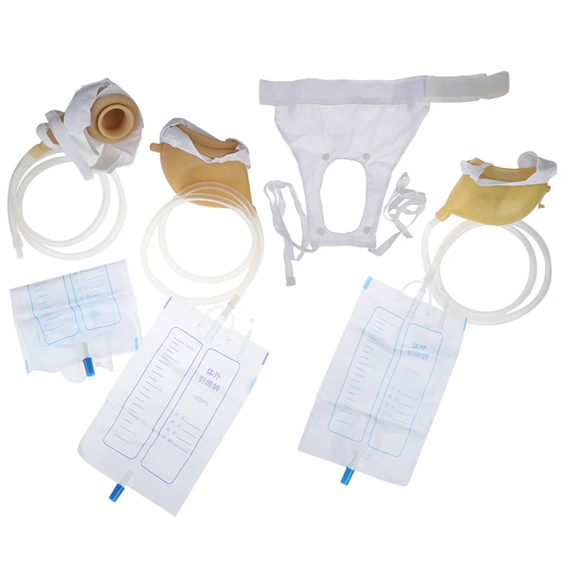 Urinal Pee Holder Collector Reusable Male Female Elder Urine Bag Urinary Incontinence Bedridden Patients Urination Catheter Bag