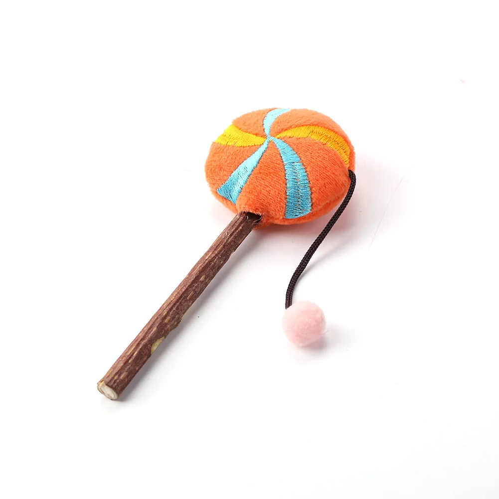 Funny Pet Cat Toys Plush Mint Kitten Teaser Playing Wand Stick Interactive Toys for Household Animals Cats Entertainment