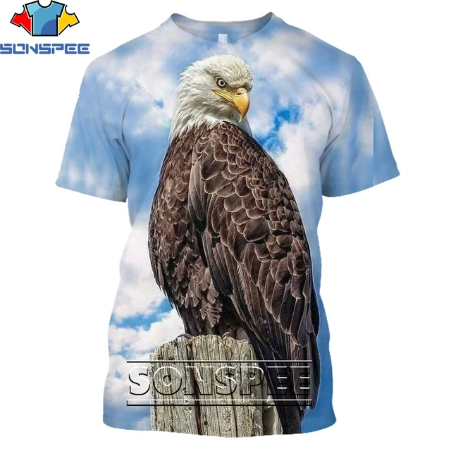 SONSPEE Fashion Streetwear Falcon Clothing Animal Eagle 3D Print T-shirt Summer Casual Men Hawk T Shirts Women Short Sleeve Tops 30451