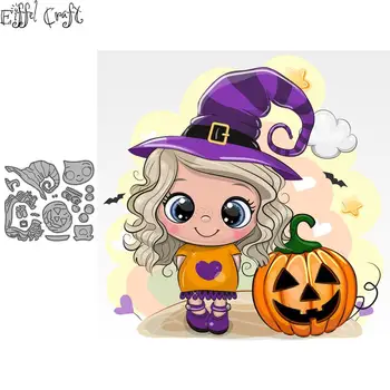 

Magic girl metal craft dies cutting for diy scrapbooking paper halloween Handmade mold 2020 Embossing nouveau arrivage