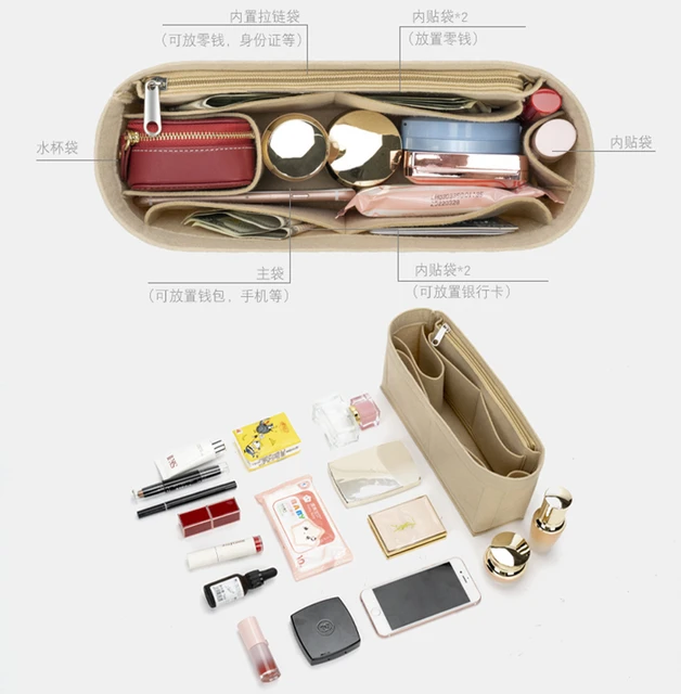 Bag Organizer for Hermes Herbag 39 - Premium Felt (Handmade/20 Colors) :  Handmade Products 