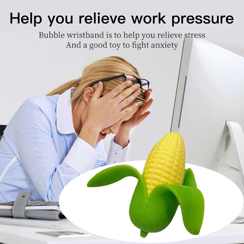Realistic Corn Squeeze Ball Interactive Playsets Novelty Prank Toy Anxiety Relief for Calm Focus ADD Hand Therapy | Игрушки и хобби