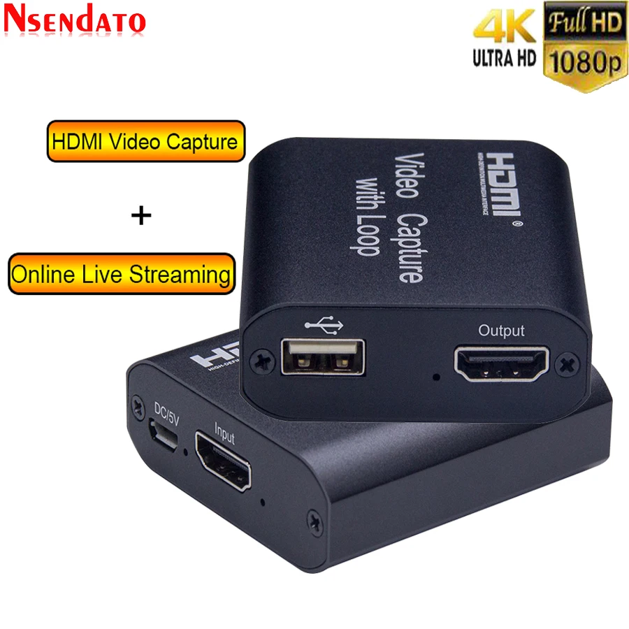 Boîtier d'enregistrement Mini HD 1080P, HDMI, carte d'acquisition vidéo,  USB 2.0, pour ordinateur, , OBS, Etc. Diffusion En direct -  AliExpress