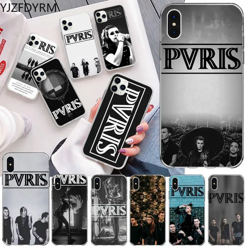 

YJZFDYRM Pvris Band Phone Case for iphone 12 pro max 11 pro XS MAX 8 7 6 6S Plus X 5S SE 2020 XR cover