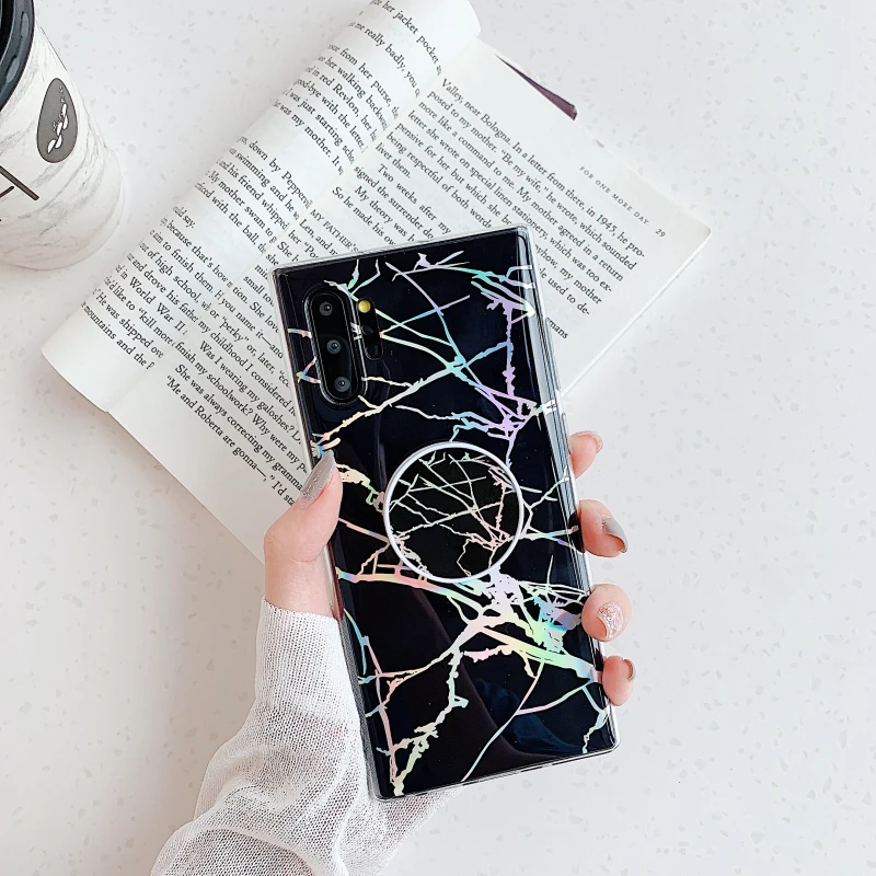 Fashion Electroplated Geometric Marble Kickstand Phone Cases For Samsung Note 8 9 10Pro s20 Ultra s7 s9 s10 plus Soft Back Cover Fashion Electroplated Geometric Marble Kickstand Phone Cases For Samsung Note 8 9 10Pro s20 Ultra s7 s9 s10 plus Soft Back Cover