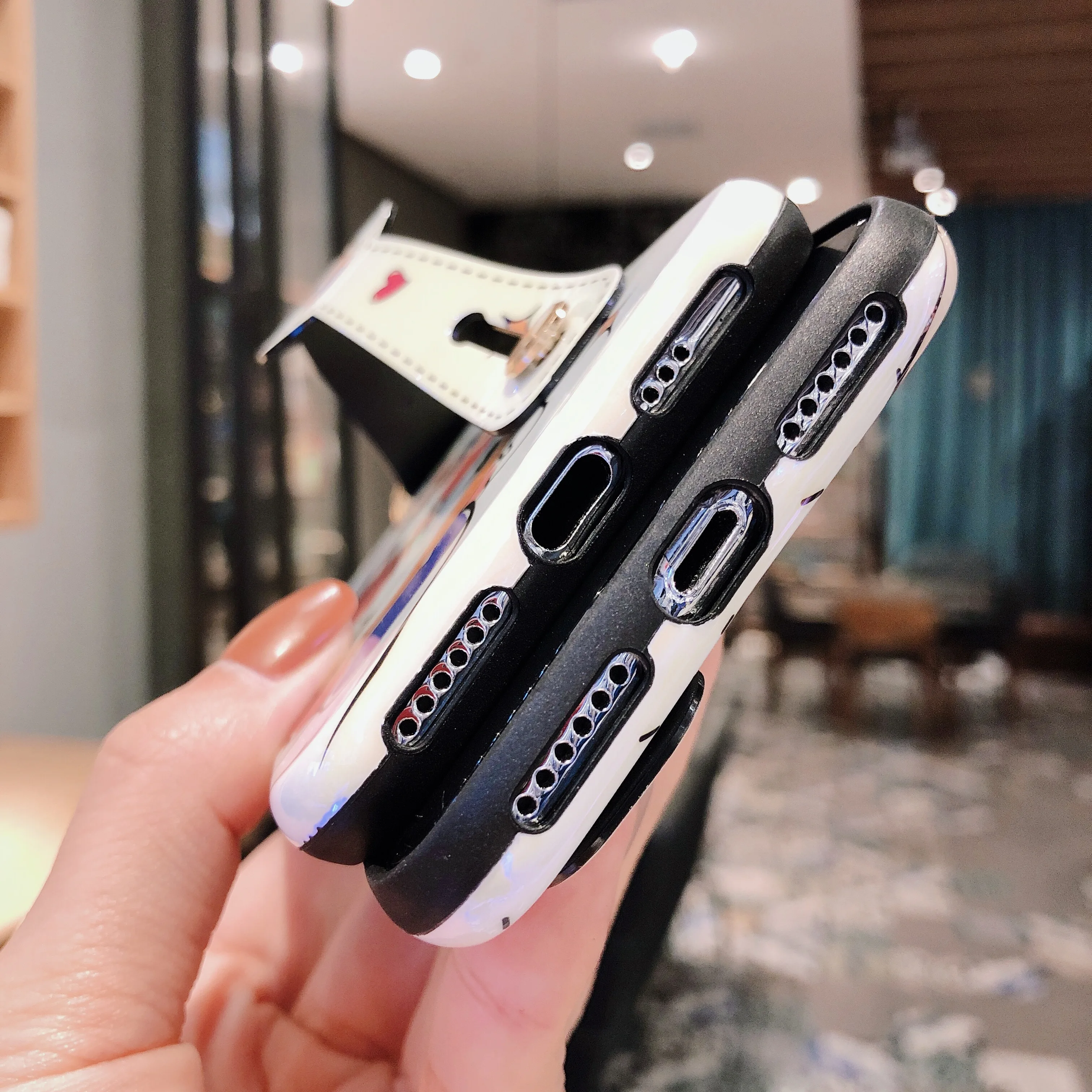 Новинка 2020 чехлы для iPhone 6S 6 7 8 Plus XR X Xs 11 Pro Max милый мультяшный IMD чехол с голубым