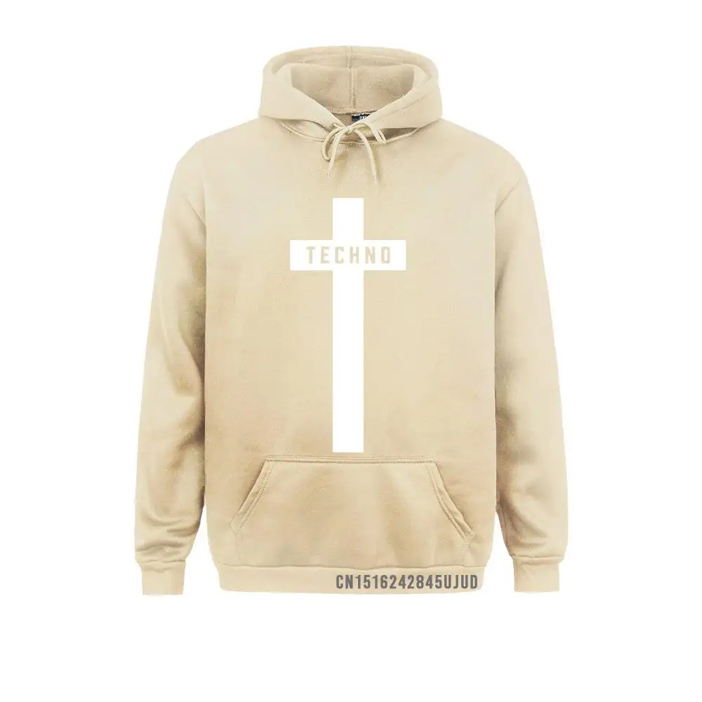 TECHNO CROSS PRINTED Sweatshirt MEN Male Long Sleeve Hooded Costume Hoodie Man Clothing Trend Casual Slim Fit Winter Sweats