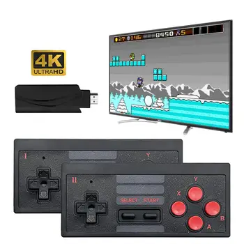 

Video Game Console Mini Retro Wirless Games Controller With Built In 628 Classic Games 4K HDMI Game Machine Support Most TV Set