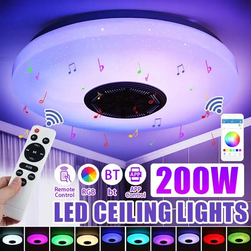 200W 220V Modern RGB LED Ceiling Light 