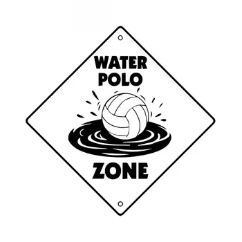 

Car Sticker Waterpolo Crossing Art Cartoon Car Decoration Sticker Bumper PVC Decal Waterproof Sunscreen Black/White,16cm*16cm