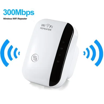 

Wireless WiFi Repeater Signal Amplifier 802.11N/B/G Wi-fi Range Extender 300Mbps Signal Boosters Repetidor Wifi Wps Encryption