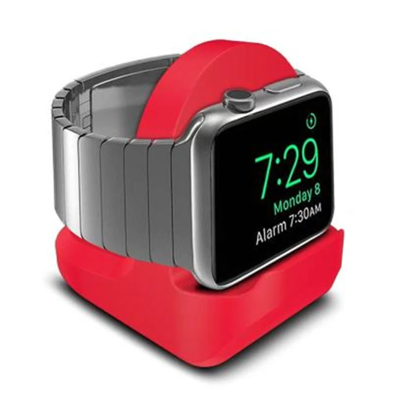 Силиконовая Подставка для зарядки док-станция Apple Watch серии 1/2/3 42 мм 38 кабель