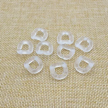 

New arrival! 17x18mm Frosted clear chain Acrylic Beads for Earrings accessories parts,hand Made Jewelry Earring DIY！