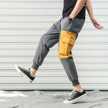 Красивые мужские весенне-осенние штаны-шаровары с большими карманами в стиле хип-хоп, мужские повседневные штаны в Корейском стиле, мужские свободные штаны больших размеров 5XL, одежда для бега