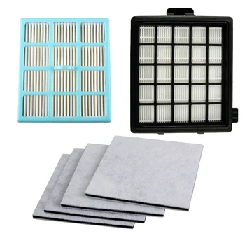 

High Quality 2pcs Hepa Filter & 4pcs Motor Cotton Filter For Philips FC8134 FC8135 FC8136 FC8142 FC8146 FC8148 FC8140 FC8144