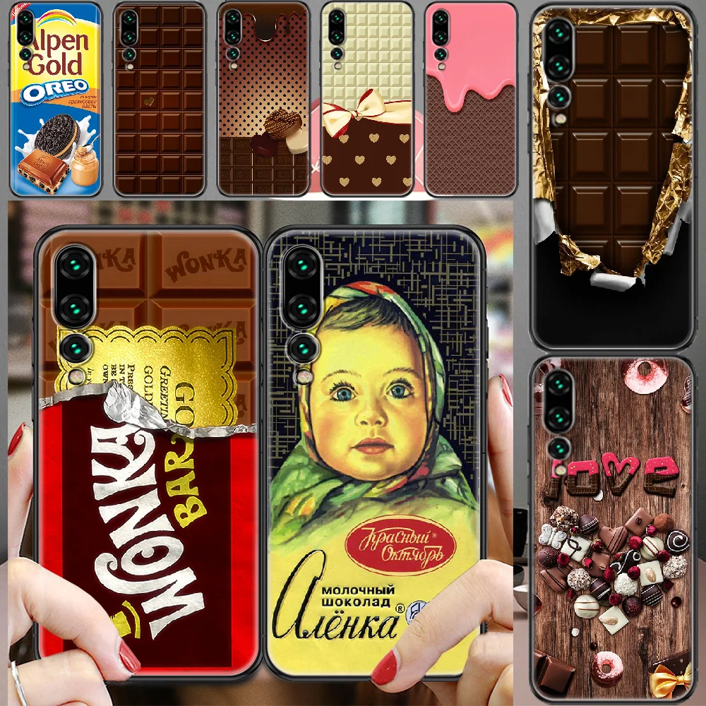 Чехол для телефона Alenka Bar Wonka с шоколадом Huawei P Mate P10 P20 P30 P40 10 20 Smart Z Pro Lite 2019 красивый
