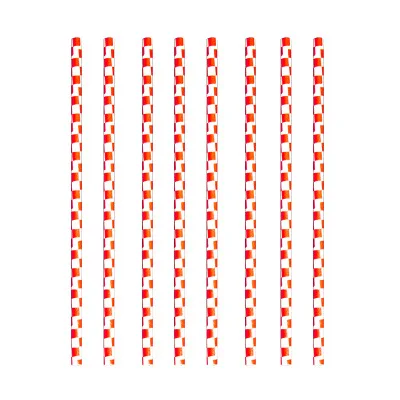Гонка автомобиль тематические вечеринки клетчатый флаг вечерние принадлежности бумажные тарелки салфетки чашки красный и белый Вымпел Баннер гонки флаги - Цвет: Straw 10pcs