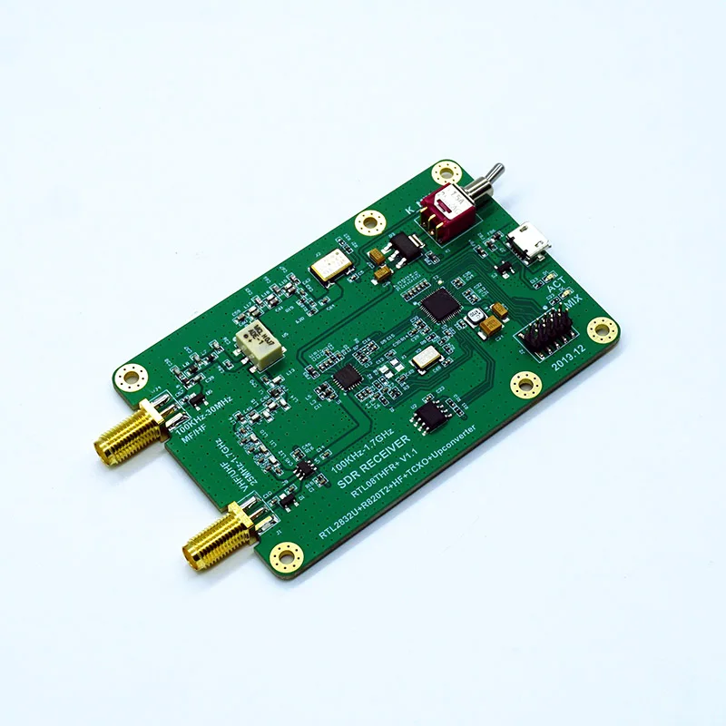 Макетная плата 100 кГц 1 7 ГГц преобразователь Upconverter + 1ppm TXCO приемник RTL2832U R820T2 SDR Radio