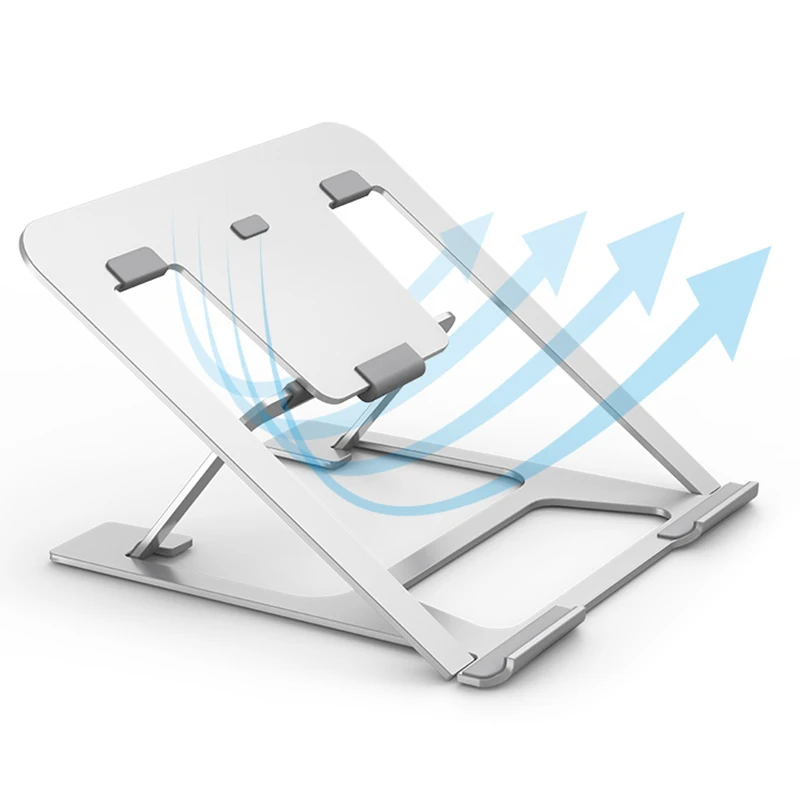 Adjustable, Ventilated Laptop Stand for Desktop, Portable Ergonomic Stand, Compact Pole, for Mac Macbook Pro/Air and All A