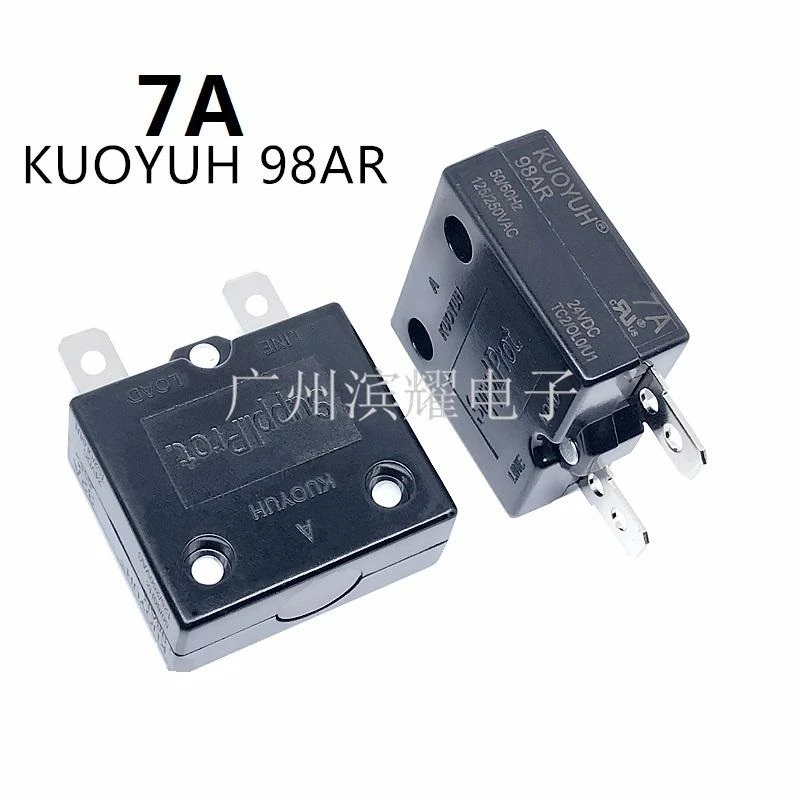 Circuit Breakers KUOYUH 98AR 7A Overcurrent Protector Overload Switch Automatic Reset