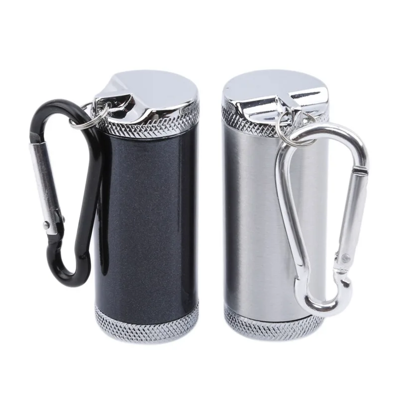 

Portable Pocket Vehicle Ashtray With Keychain Mini Alloy Car Ashtray With Cover Outdoor Beach Ashtray