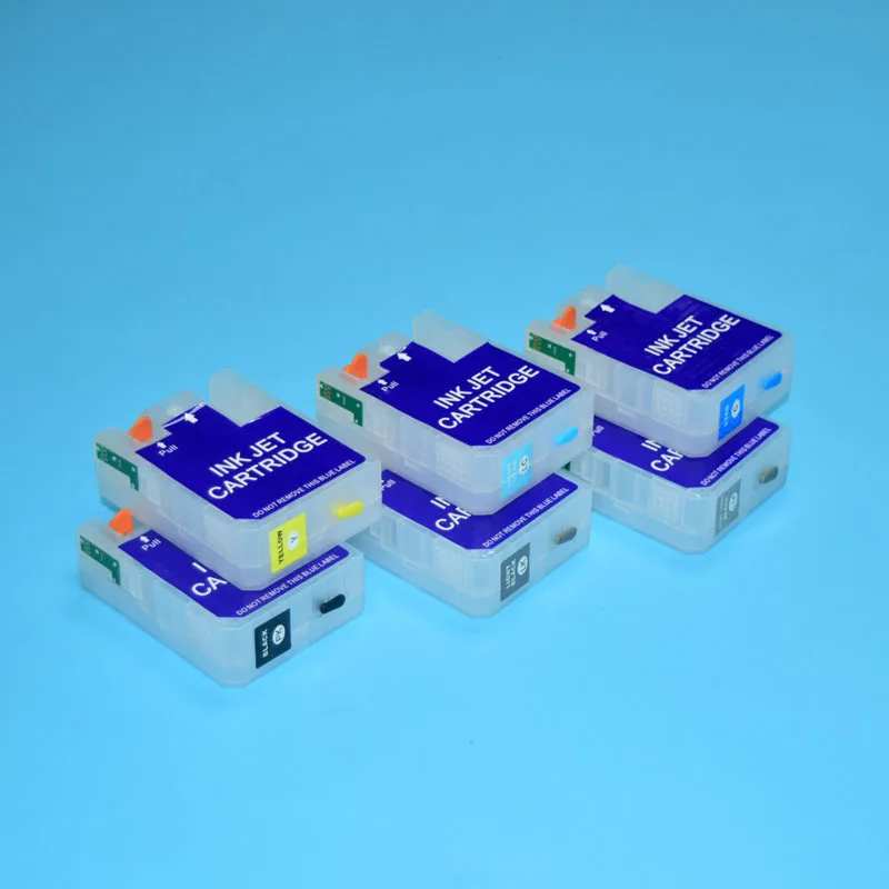 Cartuchos de Tinta Recarregáveis dos Peças 80 ml pc com a Microplaqueta Permanente fo Epson Surecolor P800 Sc-p800 Europa Impressora T8501 9 - Imagem 3