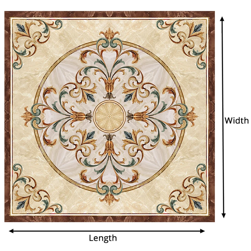 ПВХ самоклеющиеся водонепроницаемые 3D напольные плитки обои европейский стиль мраморный узор напольная наклейка для гостиной отеля Роскошный декор