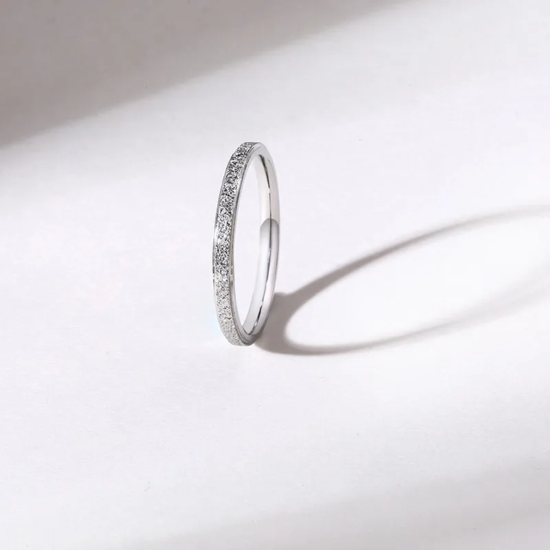 2025 Fashion Style Double stainless steel ring, silver, 2mm_voghion.com