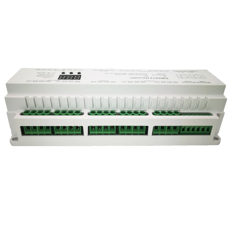 24/32/40CH DIN Rail DMX512 декодер RGB DMX512 декодер DC12V~ DC24V