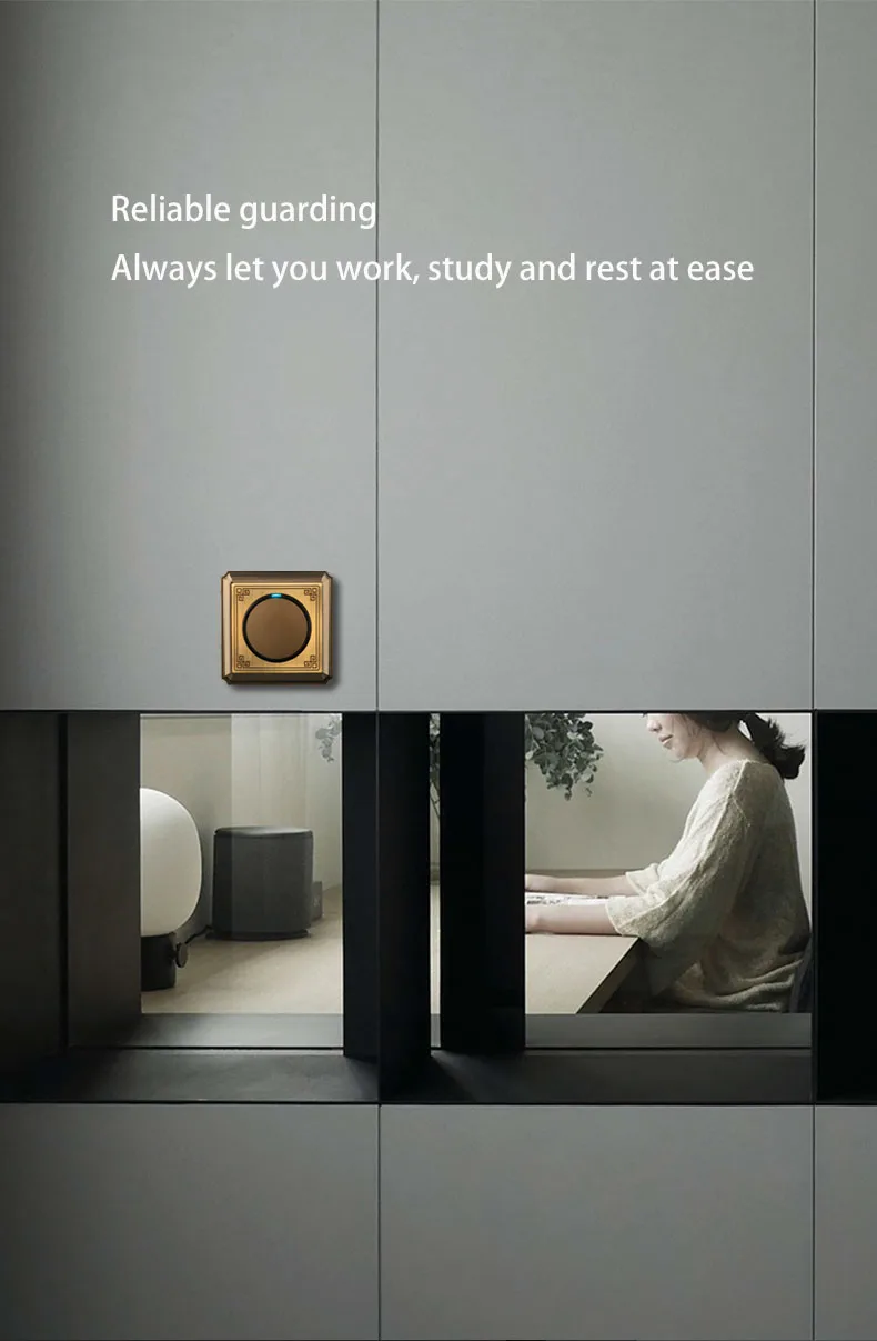 cor de bronze retro gang interruptor de botão de vias liga de alumínio escovado painel tipo luz de parede interruptor escondido