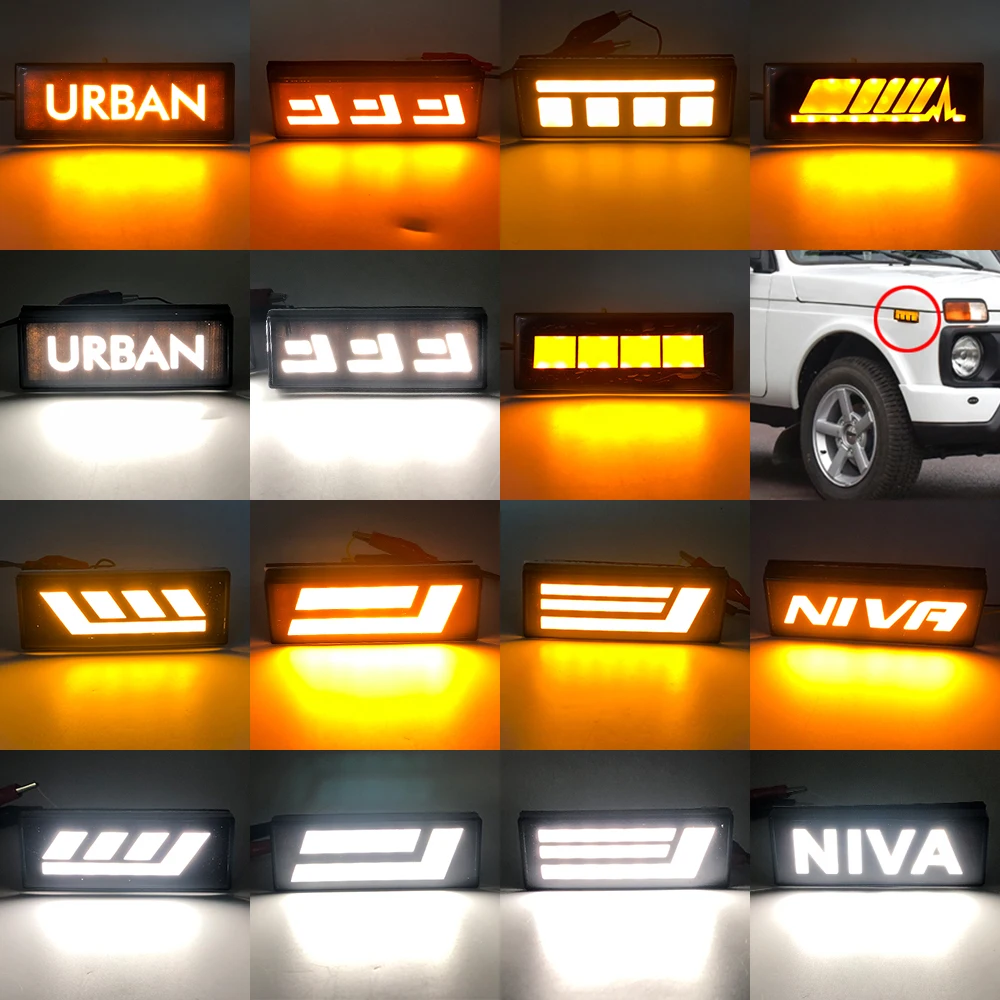 

For Lada Niva 4x4 1995 2 x Super Bright Front Parking Front Side Marker Light Bulb Lamp Car Styling Amber Light